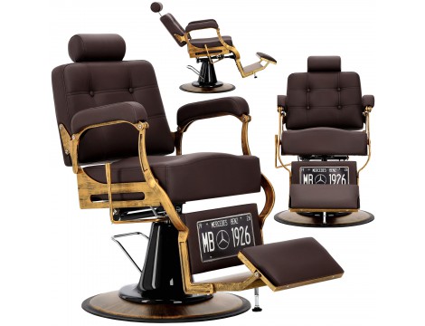 Fotel fryzjerski barberski hydrauliczny do salonu fryzjerskiego barber shop Taurus Barberking