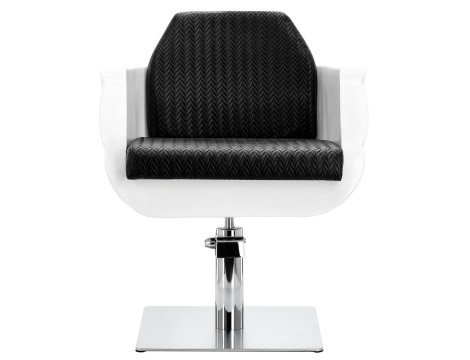 Fotel fryzjerski Amir hydrauliczny obrotowy do salonu fryzjerskiego podnóżek chromowany krzesło fryzjerskie - 4
