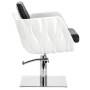 Fotel fryzjerski Amir hydrauliczny obrotowy do salonu fryzjerskiego podnóżek chromowany krzesło fryzjerskie - 3
