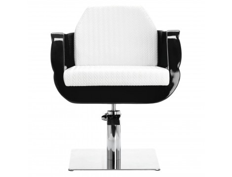 Fotel fryzjerski Amir hydrauliczny obrotowy do salonu fryzjerskiego podnóżek chromowany krzesło fryzjerskie - 5