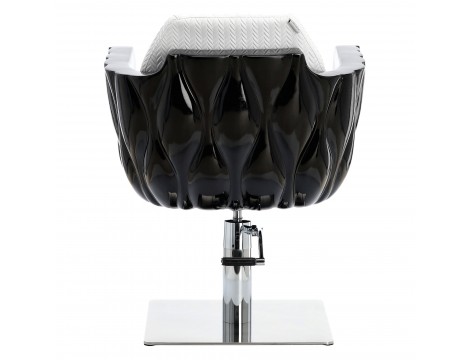 Fotel fryzjerski Amir hydrauliczny obrotowy do salonu fryzjerskiego podnóżek chromowany krzesło fryzjerskie - 4
