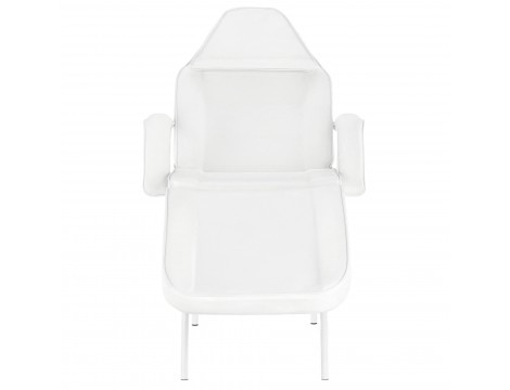Fotel kosmetyczny klasyczny z kuwetami leżanka SPA biały - 3