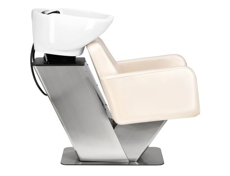 Zestaw myjnia fryzjerska Julian i 2 x fotel fryzjerski hydrauliczny obrotowy do salonu fryzjerskiego myjka ruchoma misa ceramiczna armatura bateria słuchawka - 7