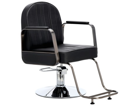 Fotel fryzjerski Drake hydrauliczny obrotowy do salonu fryzjerskiego podnóżek chromowany krzesło fryzjerskie - 2