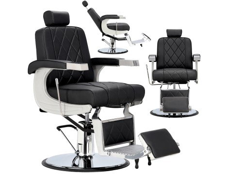 Fotel fryzjerski barberski hydrauliczny do salonu fryzjerskiego barber shop Nilus Barberking w 24H