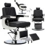 Fotel fryzjerski barberski hydrauliczny do salonu fryzjerskiego barber shop Nilus Barberking w 24H