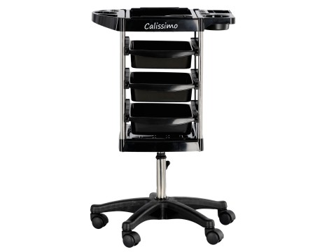 Pomocnik fryzjerski wózek stolik na kółkach do farbowania X31-1 do salonu kosmetycznego szafka z szufladami - 3