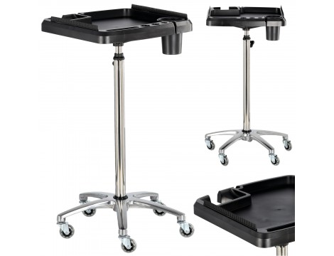 Pomocnik fryzjerski wózek stolik na kółkach do farbowania T0193-1 do salonu kosmetycznego stolik na statywie