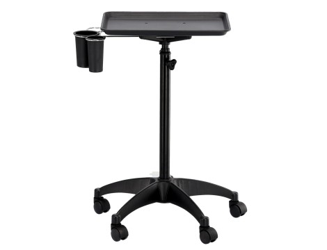 Pomocnik fryzjerski wózek stolik na kółkach do farbowania T0200-1 do salonu kosmetycznego stolik na statywie - 3