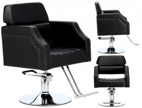 Fotel fryzjerski Dominic hydrauliczny obrotowy podnóżek do salonu fryzjerskiego krzesło fryzjerskie