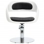 Fotel fryzjerski hydrauliczny obrotowy do salonu fryzjerskiego podnóżek chromowany krzesło fryzjerskie - 6