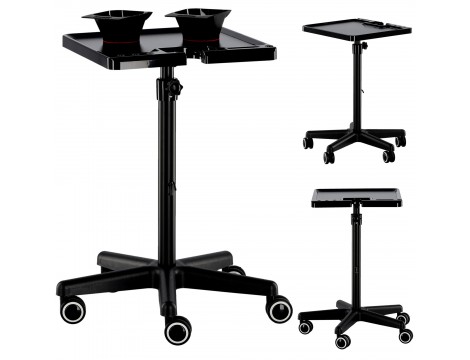 Pomocnik fryzjerski wózek stolik na kółkach do farbowania T-020C   do salonu kosmetycznego stolik na statywie
