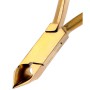 Cążki cęgi do grubych wrastających paznokci skórek obcinaczki nożyczki manicure gabinet SPA złote - 7