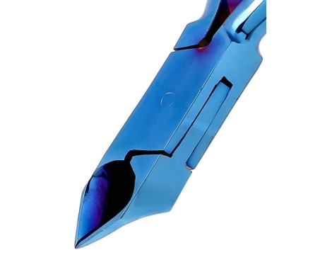 Cążki cęgi do grubych wrastających paznokci skórek obcinaczki nożyczki manicure gabinet SPA niebieskie - 7
