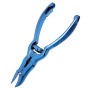 Cążki cęgi do grubych wrastających paznokci skórek obcinaczki nożyczki manicure gabinet SPA niebieskie - 3