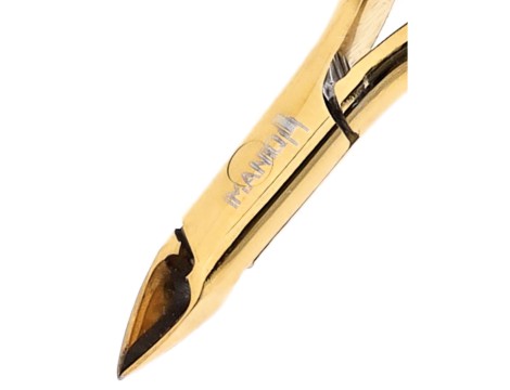 Cążki do skórek paznokci obcinaczki nożyczki kosmetyczne manicure gabinet SPA złote - 6