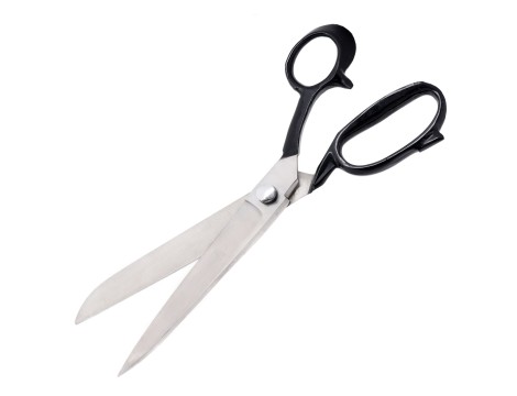 Nożyce nożyczki krawieckie tradycyjne do cięcia tkanin duże uniwersalne srebrne - 5