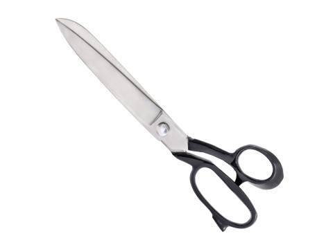 Nożyce nożyczki krawieckie tradycyjne do cięcia tkanin duże uniwersalne srebrne - 2