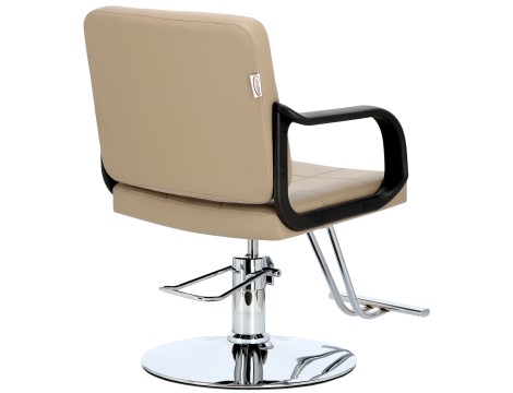 Fotel fryzjerski Luke hydrauliczny obrotowy do salonu fryzjerskiego podnóżek chromowany krzesło fryzjerskie - 4