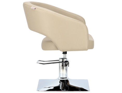 Fotel fryzjerski Greta hydrauliczny obrotowy do salonu fryzjerskiego podnóżek chromowany krzesło fryzjerskie - 4