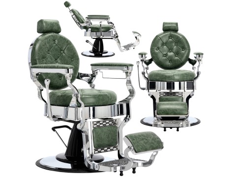 Fotel fryzjerski barberski hydrauliczny do salonu fryzjerskiego barber shop Logan Barberking w 24H produkt złożony