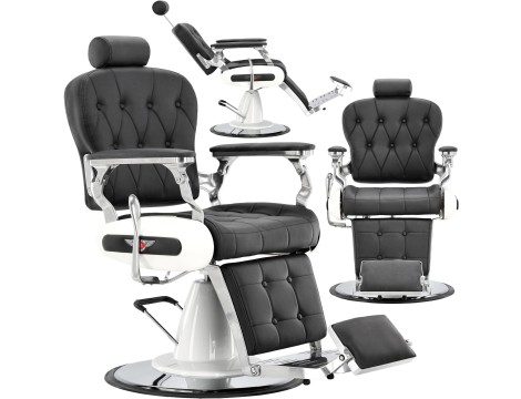 Fotel fryzjerski barberski hydrauliczny do salonu fryzjerskiego barber shop Diodor Barberking produkt złożony