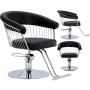 Fotel fryzjerski Zoe hydrauliczny obrotowy do salonu fryzjerskiego podnóżek krzesło fryzjerskie