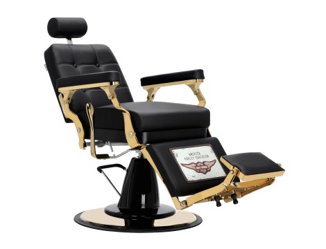 Fotel fryzjerski barberski hydrauliczny do salonu fryzjerskiego barber shop Kostas Barberking w 24H produkt złożony - 6
