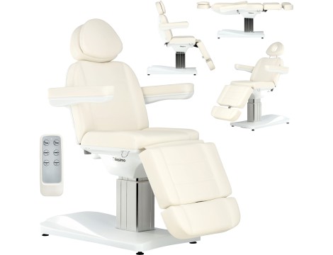 Fotel kosmetyczny elektryczny do salonu kosmetycznego pedicure regulacja 3 siłowniki Colton produkt złożony