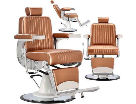 Fotel fryzjerski barberski hydrauliczny do salonu fryzjerskiego barber shop Ceres Barberking w 24H produkt złożony