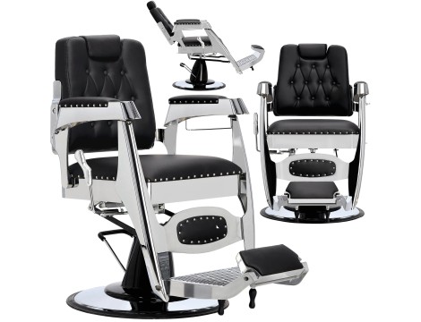 Fotel fryzjerski barberski hydrauliczny do salonu fryzjerskiego barber shop Lancis Barberking w 24H produkt złożony