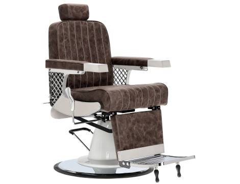 Fotel fryzjerski barberski hydrauliczny do salonu fryzjerskiego barber shop Talus Barberking w 24H produkt złożony - 2