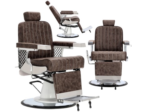 Fotel fryzjerski barberski hydrauliczny do salonu fryzjerskiego barber shop Talus Barberking w 24H produkt złożony