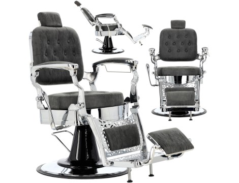 Fotel fryzjerski barberski hydrauliczny do salonu fryzjerskiego barber shop Lesos Barberking produkt złożony
