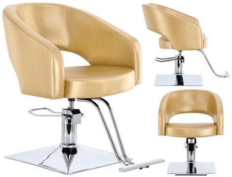 Fotel fryzjerski Greta hydrauliczny obrotowy do salonu fryzjerskiego podnóżek krzesło fryzjerskie