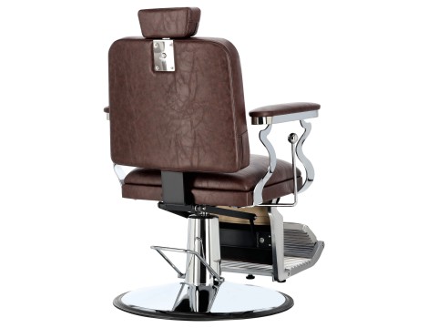 Fotel fryzjerski barberski hydrauliczny do salonu fryzjerskiego barber shop Asher Barberking w 24H produkt złożony - 6