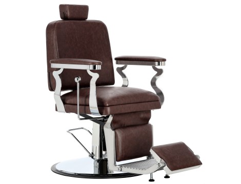 Fotel fryzjerski barberski hydrauliczny do salonu fryzjerskiego barber shop Asher Barberking w 24H produkt złożony - 2