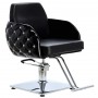 Fotel fryzjerski Leo hydrauliczny obrotowy do salonu fryzjerskiego podnóżek chromowany krzesło fryzjerskie - 2