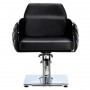 Fotel fryzjerski Leo hydrauliczny obrotowy do salonu fryzjerskiego podnóżek chromowany krzesło fryzjerskie - 5