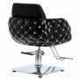 Fotel fryzjerski Leo hydrauliczny obrotowy do salonu fryzjerskiego podnóżek chromowany krzesło fryzjerskie - 4
