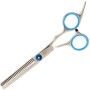 GEPARD zestaw fryzjerski degażówki nożyczki nożyczki gięte groomerskie 3,5 + futerał + stalowy grzebień fryzjerski do strzyżenia włosów do salonu - 4