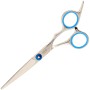 GEPARD zestaw fryzjerski degażówki nożyczki nożyczki gięte groomerskie 3,5 + futerał + stalowy grzebień fryzjerski do strzyżenia włosów do salonu - 2