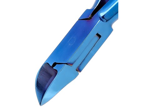 Cążki cęgi do grubych wrastających paznokci skórek obcinaczki nożyczki manicure gabinet SPA niebieskie - 6