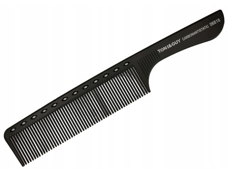 Zestaw grzebieni fryzjerskich do strzyżenia włosów 20 sztuk karbonowe czarne - 5