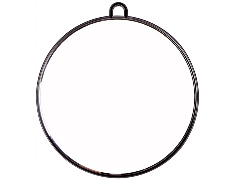 Lusterko lustro okrągłe do salonu duże czarne - 2
