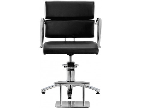 Fotel fryzjerski Olga hydrauliczny obrotowy do salonu fryzjerskiego podnóżek chromowany krzesło fryzjerskie - 3