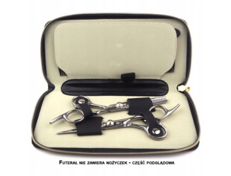 WOLF Futerał na komplet nożyczek i akcesoria Futi-01 etui przybornik dla fryzjera na zestaw nożyczki degażówki fryzjerskie do salonu i domu - 3