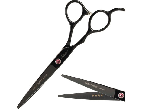 GEPARD Nożyczki leworęczne 6,0 offset fryzjerskie do strzyżenia włosów do salonu linia Superior