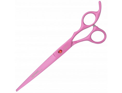 Nożyczki fryzjerskie groomerskie Gepard 7,0 offset proste pink