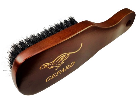 Szczotka kartacz do brody 100% natura włosie dzika z rączką Gepard G-156 - 4